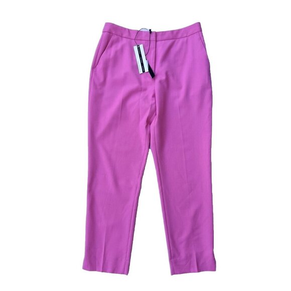 Topshop Women’s Pink Straight Leg Work Pants Size 8 US - Picture 1 of 10